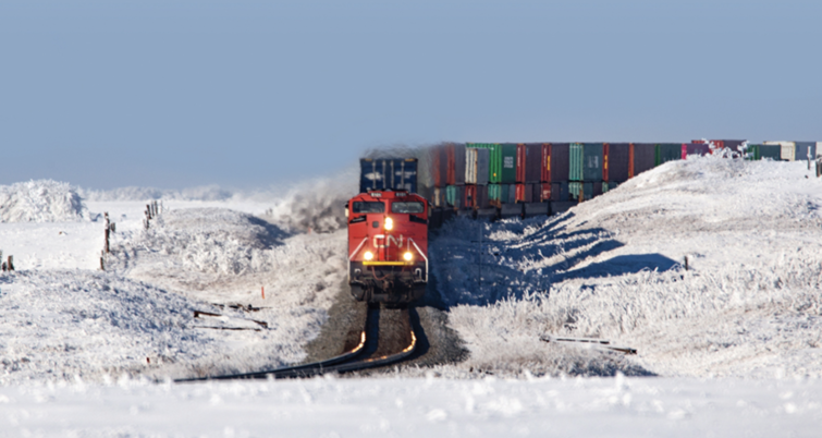CN is among the Rail Climate Change Adaptation Program award recipients, and will receive C$300,000 to develop a “Climate-Induced Ground Hazard Risk Assessment Tool.” (Photograph Courtesy of CN via Twitter)